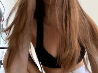 Alina, Emily Poker Gorgeous blonde girl gracefully caresses holes