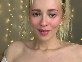 Chloe Cream Adult woman arranging a portion of petting