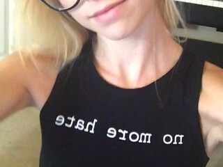 Maddie Springs, maddsprings, maddiesprings Tattooed blonde fucks both holes