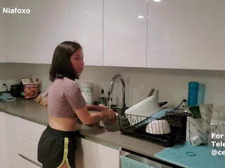 Lily Kawaii, lilykawaii, lilykawaiix Dark haired slut poses nude