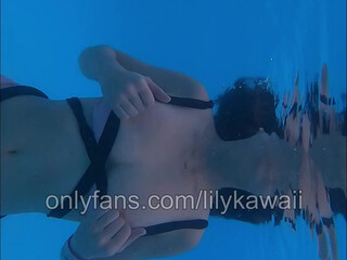 Lily Kawaii, lilykawaii, lilykawaiix Red-haired slut strips curvy tits