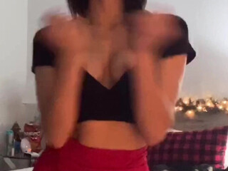 Karli Mergenthaler, karlimergenthaler Babe in stockings handjob pussy