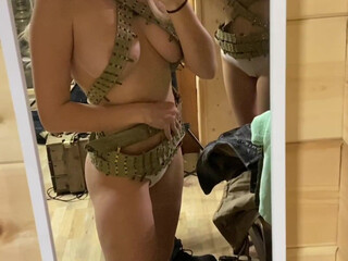 Ekaterina Enokaeva,  Sexy beauty in red stockings