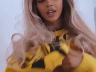 Kristen Hancher onlyfans Delightful girl caresses big boobs