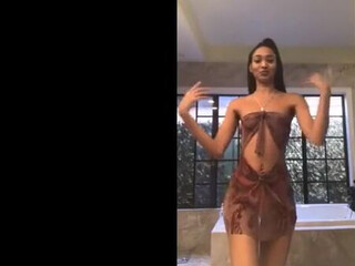 Edwina Isaacs (edwinacarlaisaac) onlyfans Busty babe caresses nipples