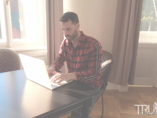 Tru Kait, trukait onlyfans Adult doll masturbates shaved pussy