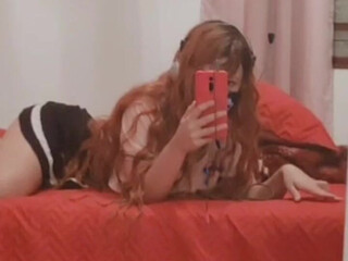 Shirayuki  Busty blonde passionately masturbating cunt