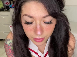 AleRoseBunny onlyfans in torn pantyhose and sex machine