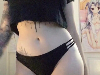 tattookitten onlyfans Blissful sweetie happily mattresses intimate places in a cozy bedroom