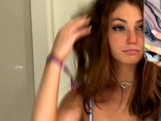 lacy lotus, lacylotus, skylarxraee onlyfans Shy chick caresses big tits