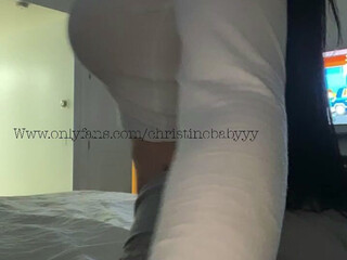 ChristineBabyyy onlyfans Beautiful slut plows pussy with phallus