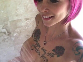Anna Bell Peaks (AnnaBellPeaks) onlyfans Pretty lady undresses in the kitchen