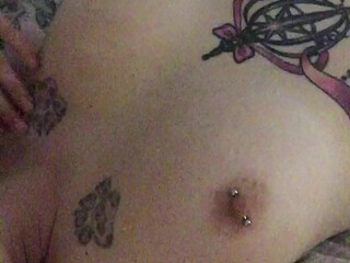 tattookitten onlyfans Busty babe strips and jerks off her cunt