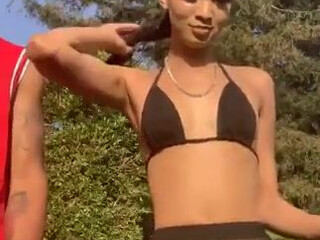 17900000000000000 fucks herself in red dildo