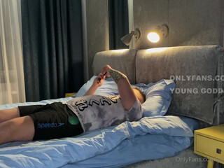 Young Goddess aka young onlyfans Black-haired lady erotically undressed