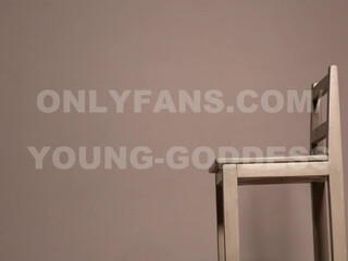 Young Goddess aka young onlyfans Naughty girl jerks wet pink hole gagged