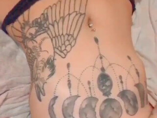 Sabrina Raven onlyfans Fingering with scrawny girl with glasses