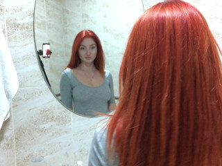 RedFoxOfficial onlyfans sex toy masturbation in shower room