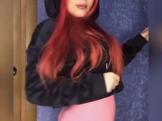 nikkiminnie onlyfans Ardent young lady caresses big tits at work