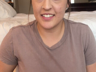 Tati Evan onlyfans Gorgeous chick strips and jerks off her cunt