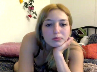 ambercuti3 chaturbate Blonde slut caresses sex lips