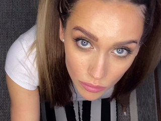 Luxury Girl aka luxurygirlxxx onlyfans Big breasted slut caresses shaved wet pink hole