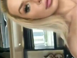 Tana Mongeau onlyfans Stocking babe shows elastic tits