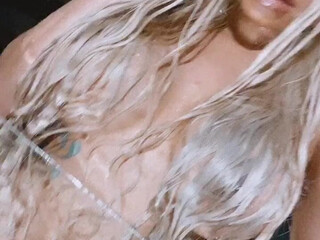 Blac Chyna aka msblacchyna onlyfans Chick in stockings erotic masturbates