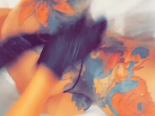 Blac Chyna aka msblacchyna onlyfans Charming lady masturbates without taking off her panties