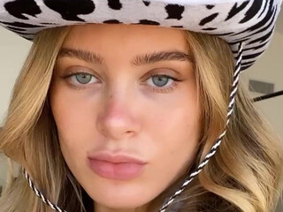 Lana Rhoades onlyfans Adorable female fingers her anus