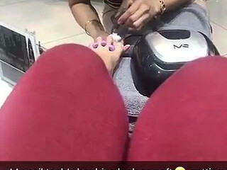 Raineyjames Appetizing pussy posing in some stockings