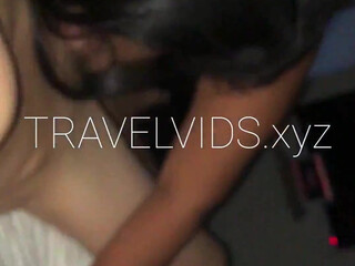 TravelVids Mature BBW fucks both holes