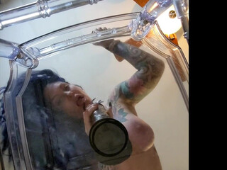 Pandora Blue aka pandorablue onlyfans Mature slut pulls pussy while lying in a chair