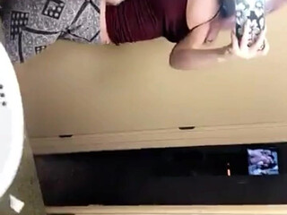 Briea Harm aka babygirlbriea onlyfans Bitch with huge booty caresses hairy cunt