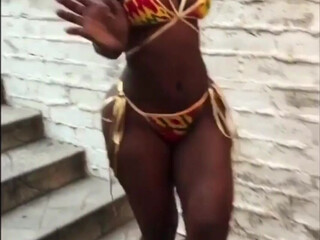 Bria Myles aka realbriamyles onlyfans Graceful babe gently masturbates pussy