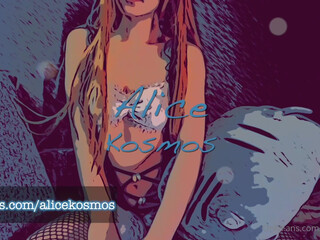 Alice_Kosmos aka alicekosmos onlyfans Sexy chick caresses pussy and nipples