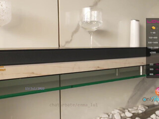 emma_lu1 chaturbate Skinny bitch straddled phallus