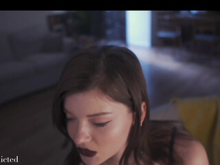 auddicted chaturbate Cool skinny rubs her lips sex