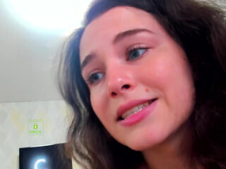 demurelixir Beautiful female in stockings with a toy spends time unforgettably