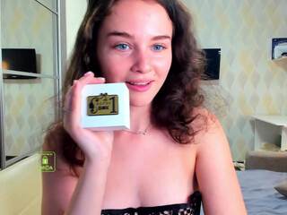 demurelixir Nude cutie shows juicy charms