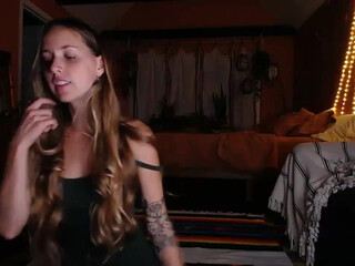 minabeam Playful lady fondles her finger