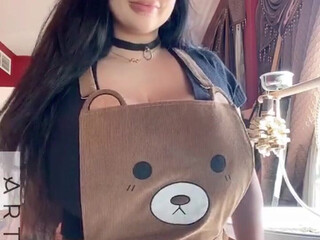 Anastasiya Berthier aka Anastasia Berthier aka artdikaya aka artdikaya_ onlyfans busty maiden posing in stockings