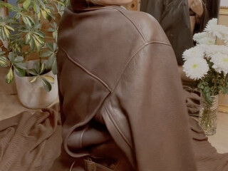 Stella Barey aka stellabarey onlyfans beautiful brown-haired woman fingering her pussy