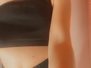 Emarr B aka emarrb onlyfans brunette in stockings rides sex toy