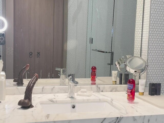 Bria Backwoods aka briabackwoods onlyfans tattooed bitch jerks off dildo