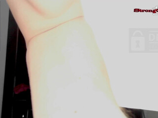 strong1couple chaturbate charming babe caresses tits