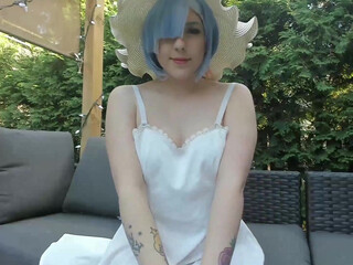 [ManyVids com] Ellie_Marie SugaryBunny - Rem Outdoor Glass Toy Fuck