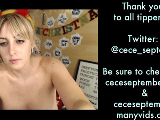 ceceseptember  masturbates and Cumshot