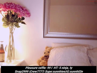 Sunhiee  rubs pussy until deep orgasm